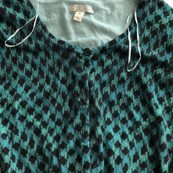 3/4 length Button-Up Patterned Cardigan - Picture 15 of 15